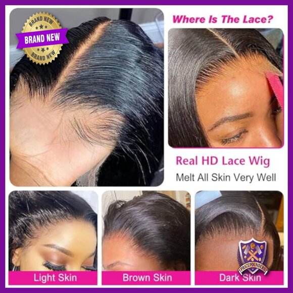 13x6 Lace Front Bob Wig Human Hair Deep Wave 180% Density Pre Plucked main image 4